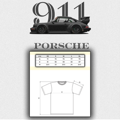 PORSCHE 911 RED KOSZULKA Z TYŁEM